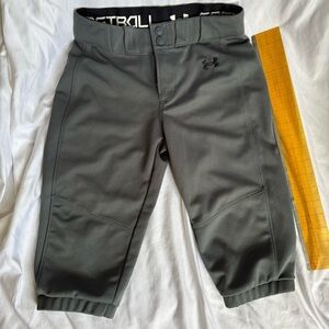 Under Armour Girls' Utility Softball Pants grey Athletic Size YM